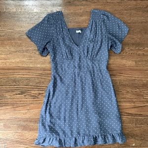 Abercrombie and Fitch blue polka dot dress-small